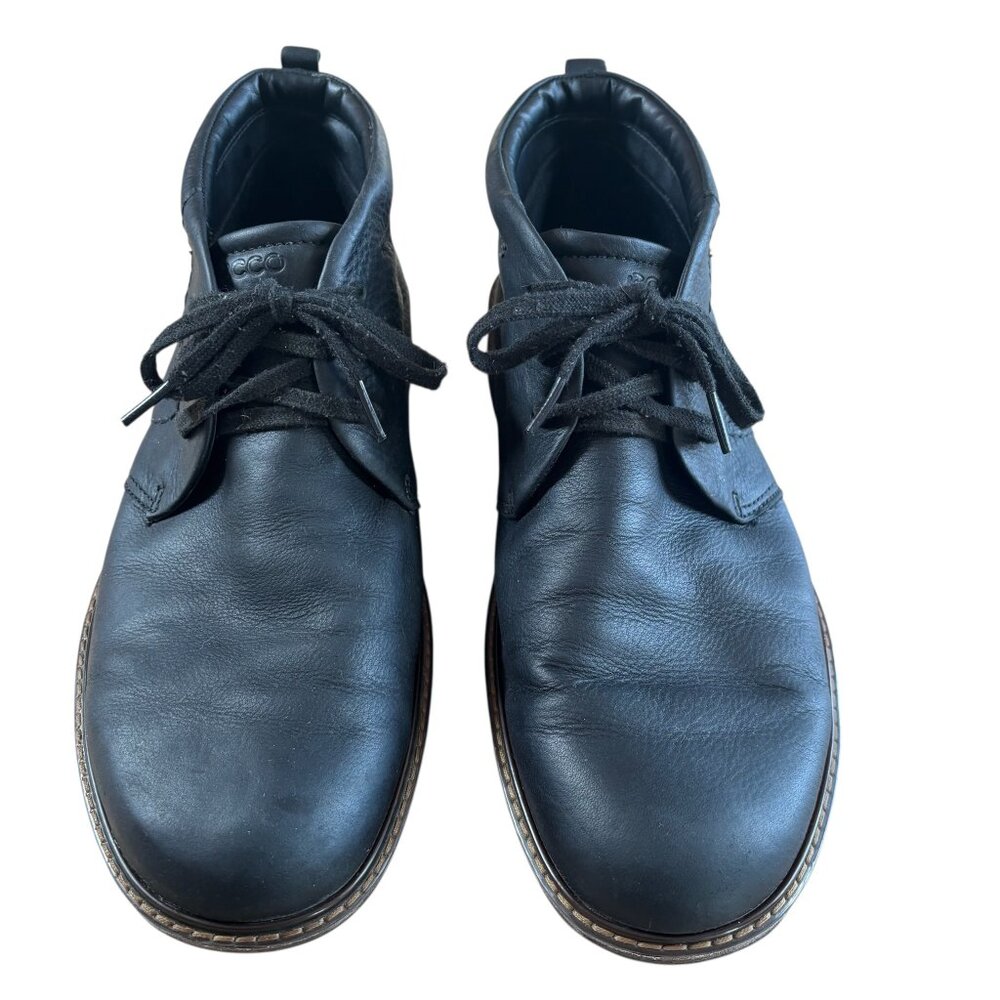 ECCO Men's Leather Chukka Boots Gore-Tex Waterproof US 13 EU 47 Black
